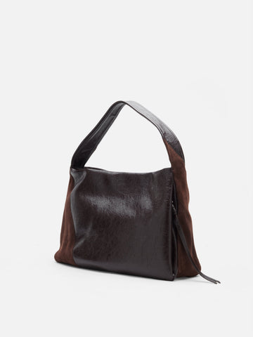 PAZZION, Rosamund Shoulder Bag, Brown